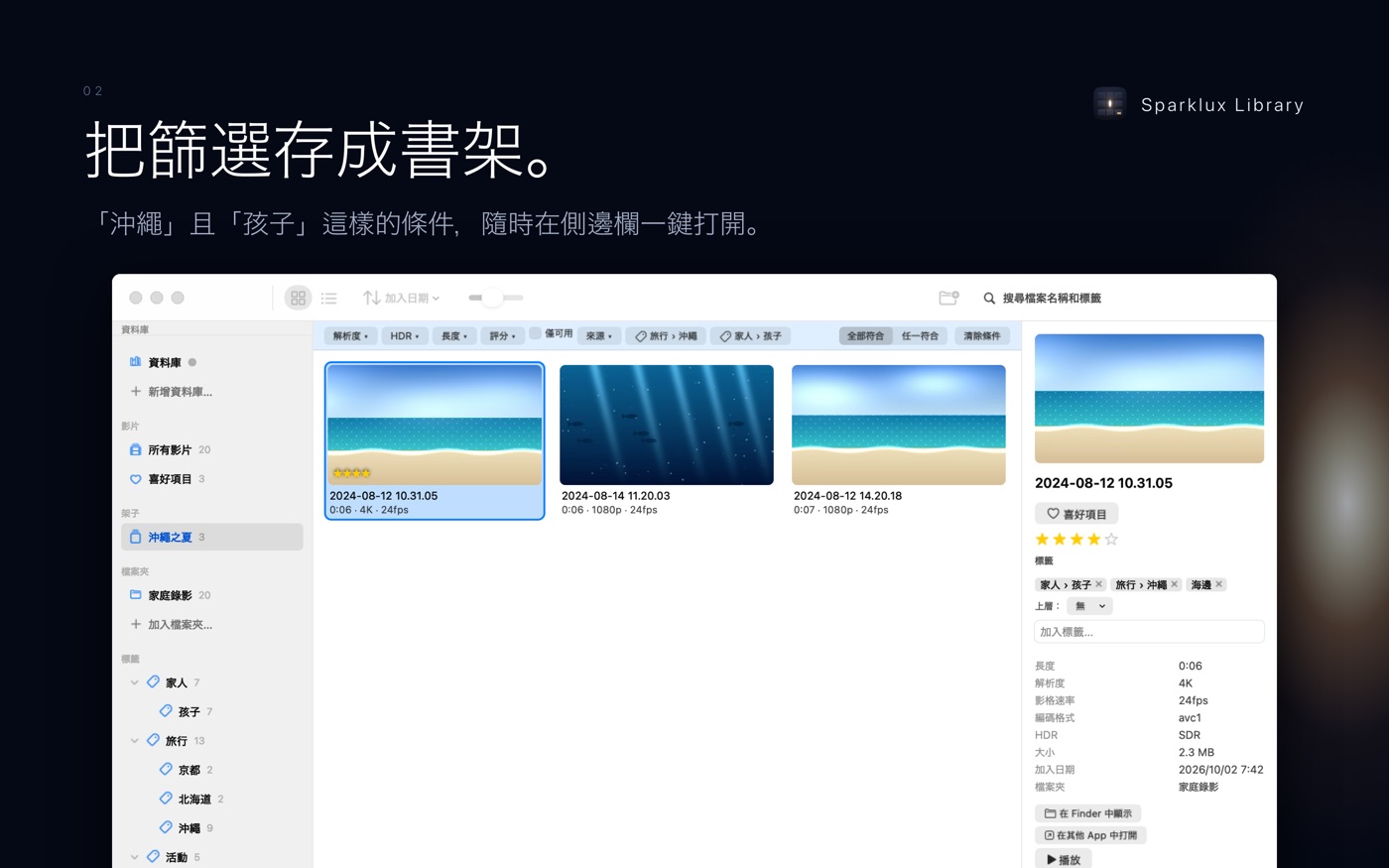 把常用的篩選條件儲存為架子