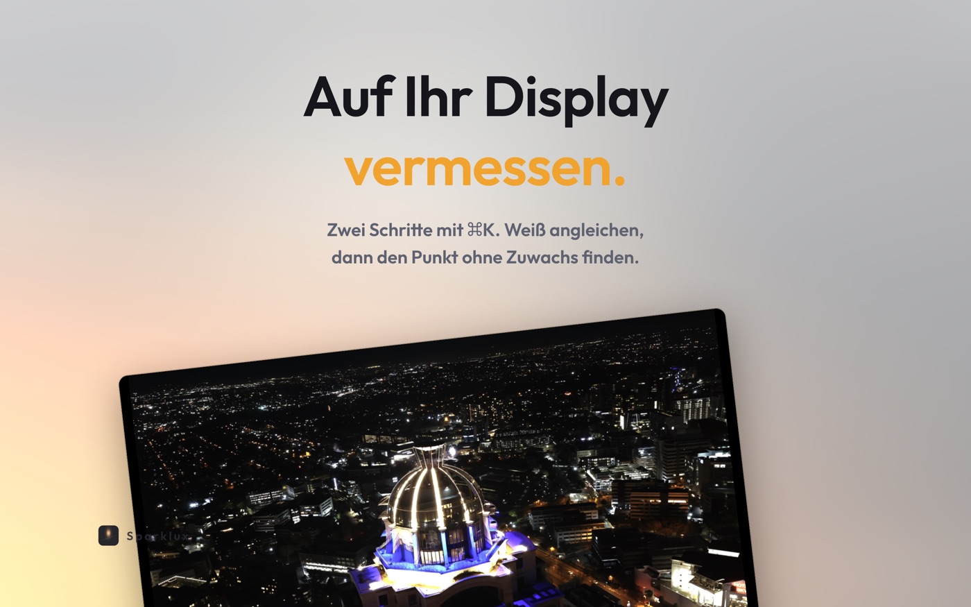 Zweistufige Kalibrierung mit ⌘K