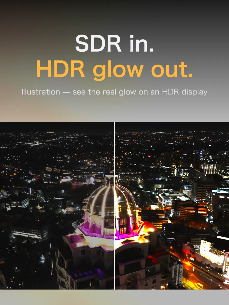 iPad: SDR in, HDR glow out