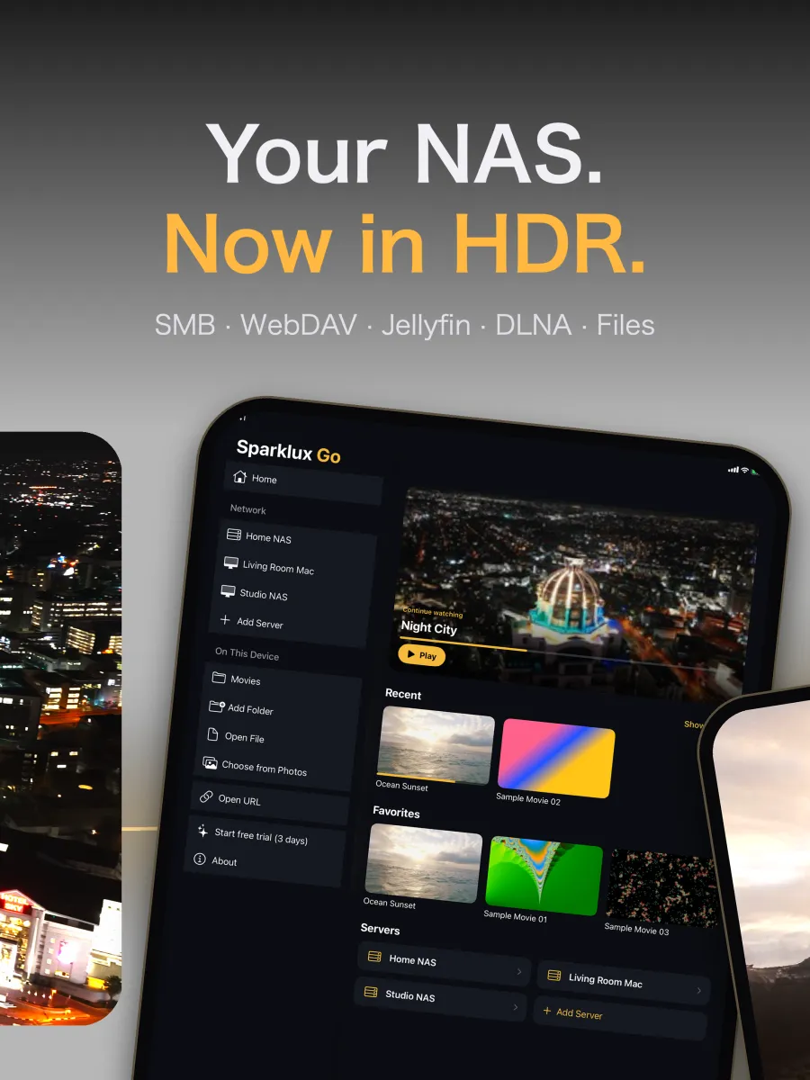 iPad: Your NAS videos, in HDR
